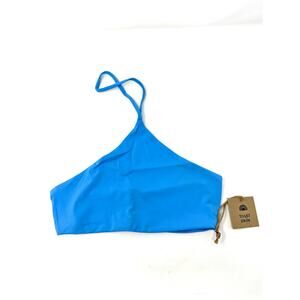 Free People x Toast NEW Signature Apex Swim Top Sky Blue size Small